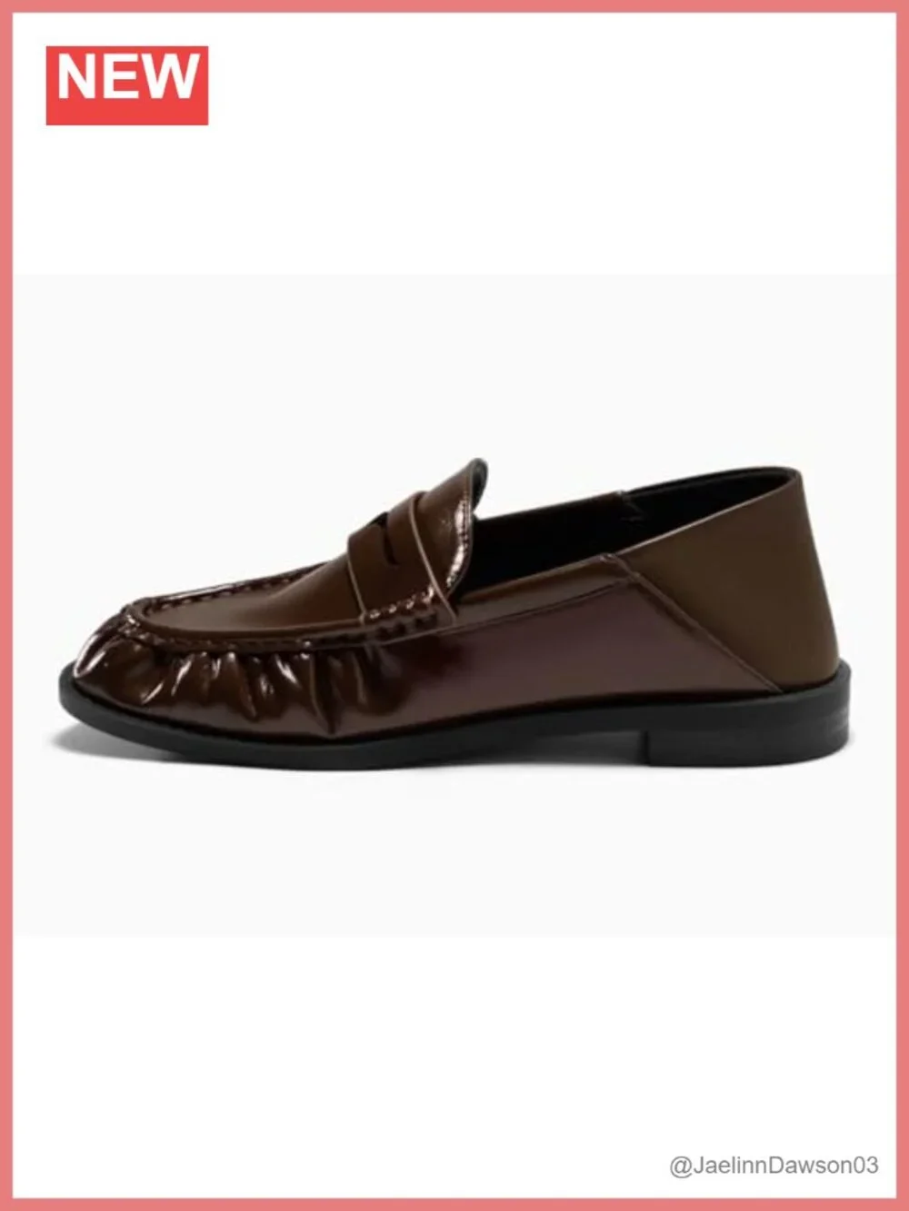 Women's Penny Loafers Slip On Shoes Collapsible Heel Comfortable Work Flats